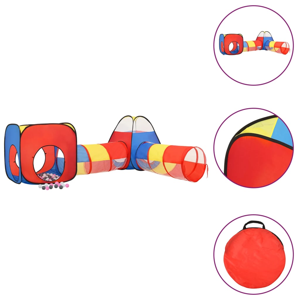 Tenda da Gioco per Bambini 250 Palline Multicolore 190x264x90cm