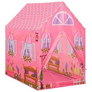 Dětský hrací stan s 250 míčky růžový 69 x 94 x 104 cm - obrázek 4