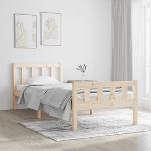 Rám postele masivní dřevo 75 x 190 cm Small Single - obrázek 1