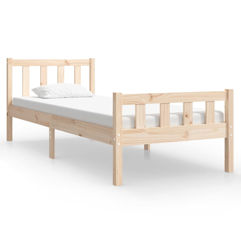 vidaXL Rám postele masivní dřevo 90 x 190 cm Single