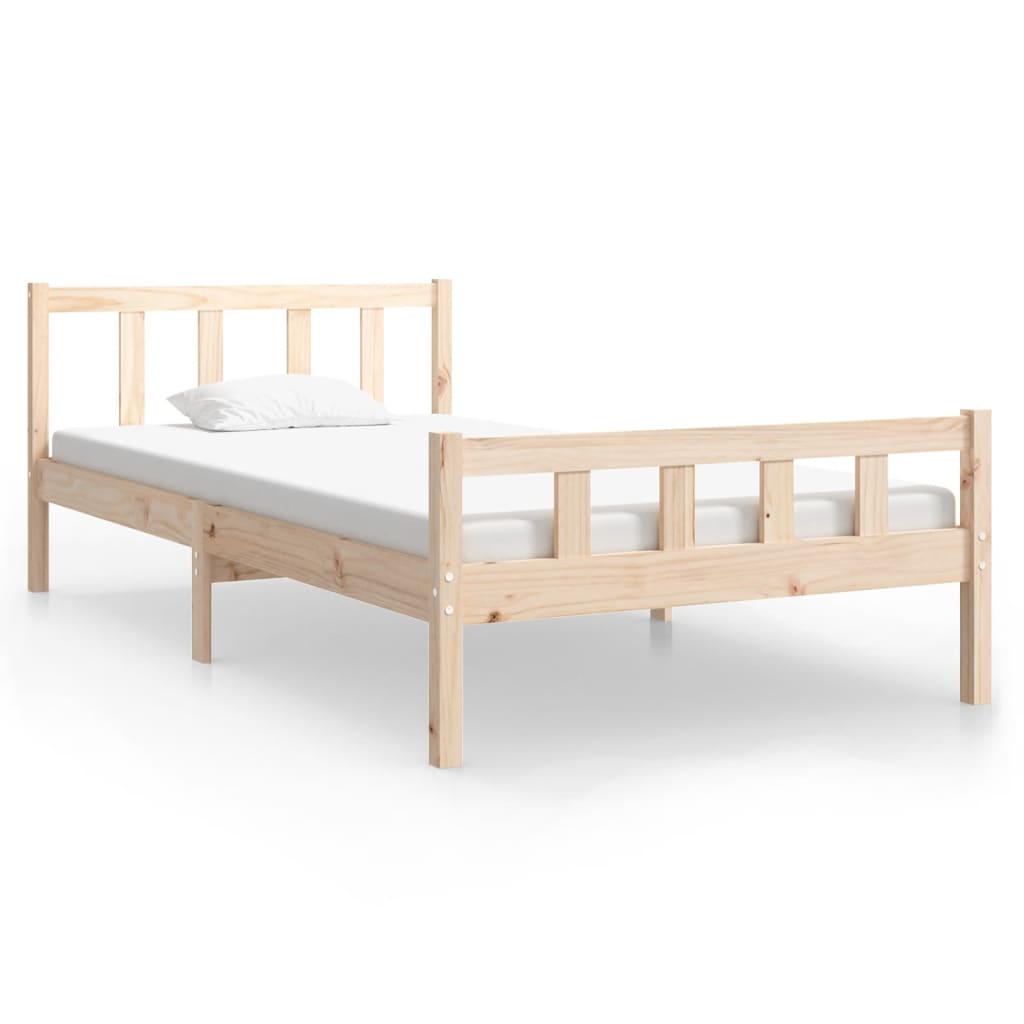 vidaXL Bedframe massief hout 100x200 cm