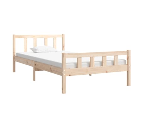 vidaXL Bedframe massief hout 100x200 cm