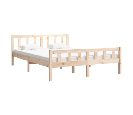 vidaXL Bedframe massief hout 150x200 cm