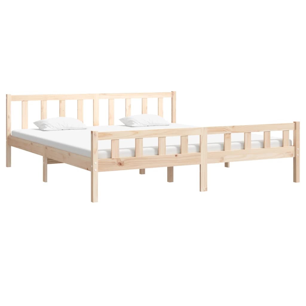 vidaXL Bedframe zonder matras massief hout 160x200 cm afbeelding