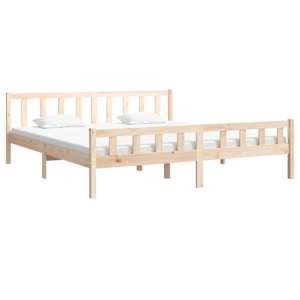 vidaXL Bedframe zonder matras massief hout 200x200 cm