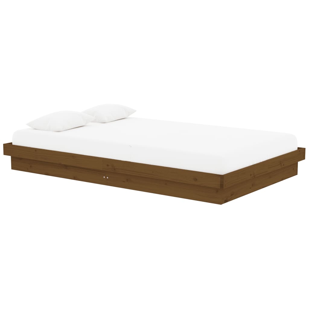 

vidaXL Bedframe massief hout honingbruin 120x200 cm