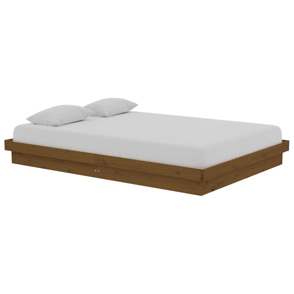 

vidaXL Bedframe massief hout honingbruin 140x200 cm