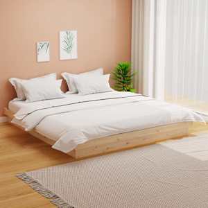 Rám postele masivní dřevo 180 x 200 cm Super King Size - obrázek 1