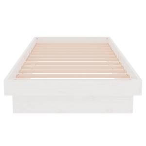 Rám postele bílý masivní dřevo 75 x 190 cm malé jednolůžko - obrázek 5