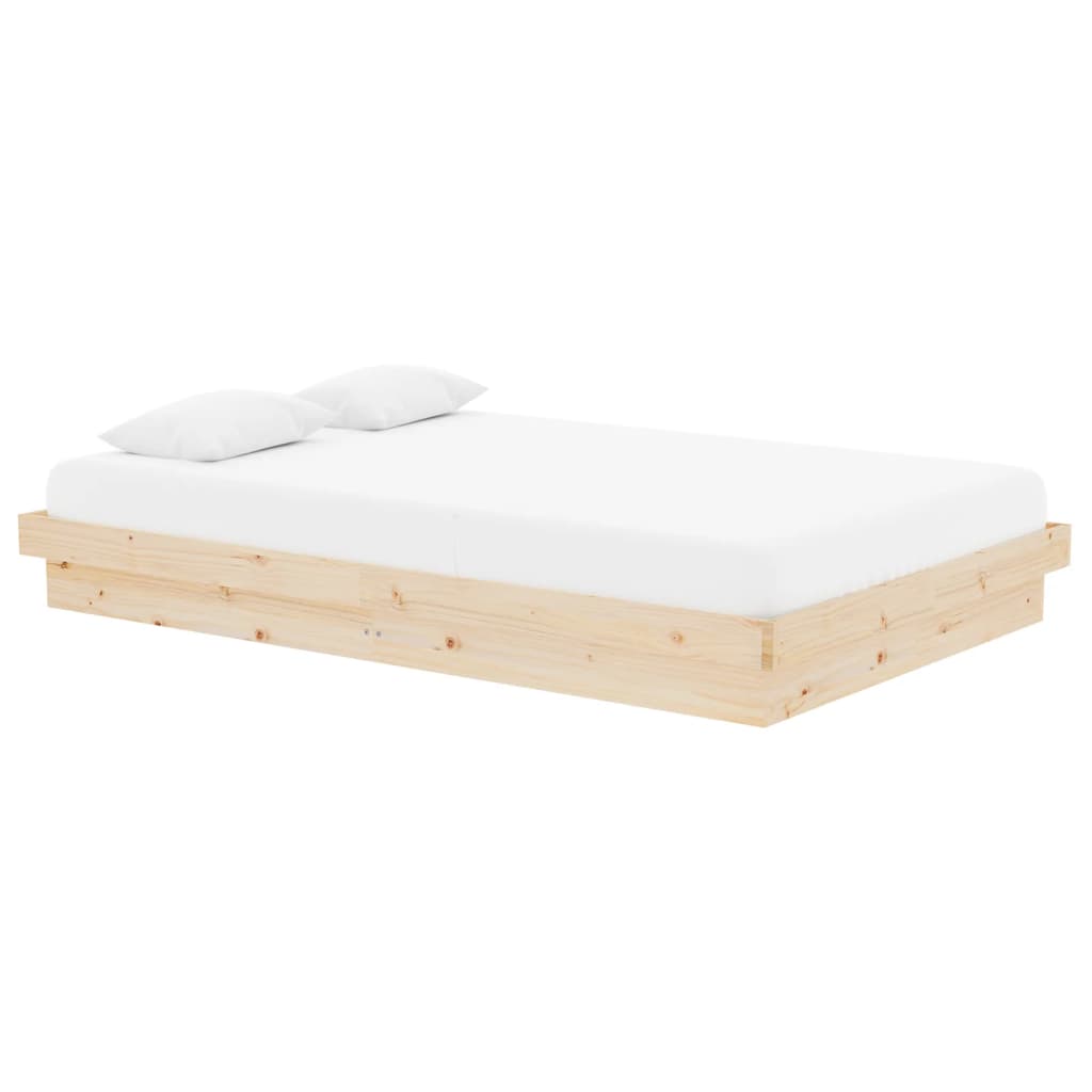 vidaXL Bedframe massief hout 120x190 cm afbeelding
