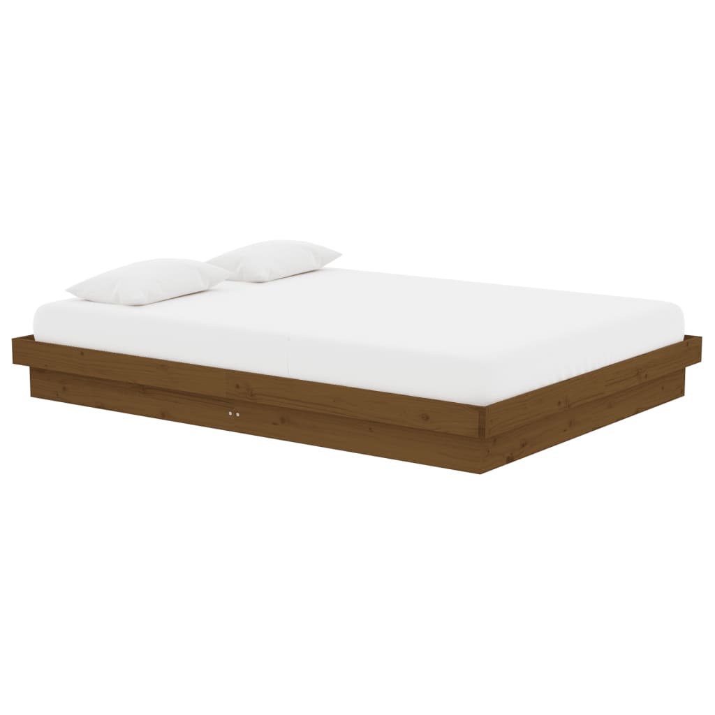 

vidaXL Bedframe massief hout honingbruin 140x190 cm