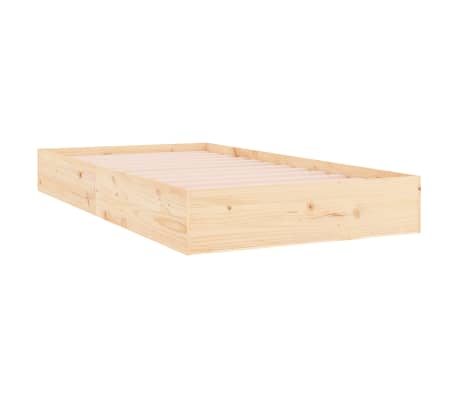 vidaXL Massivholzbett 100x200 cm