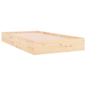 Rám postele masivní dřevo 100 x 200 cm - obrázek 3
