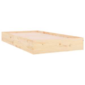 Rám postele masivní dřevo 90 x 200 cm - obrázek 3