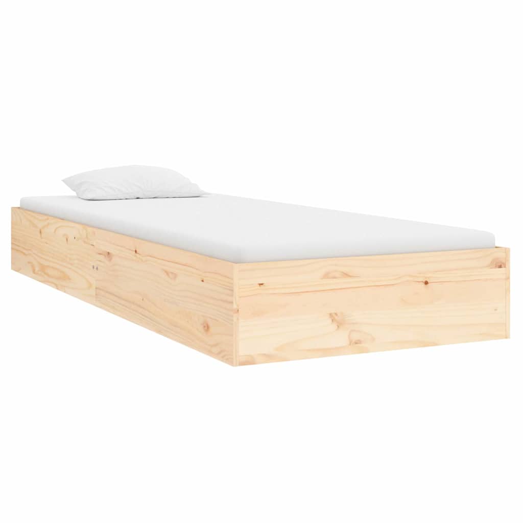 vidaXL Bedframe massief hout 75x19 cm afbeelding