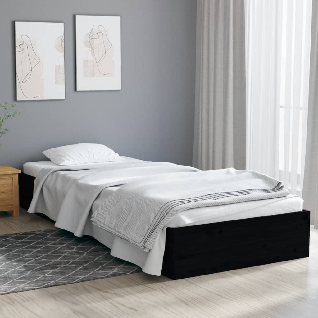 Bed Frame Home Wooden Bedstead Bed Base Mattress Foundation Solid Wood vidaXL