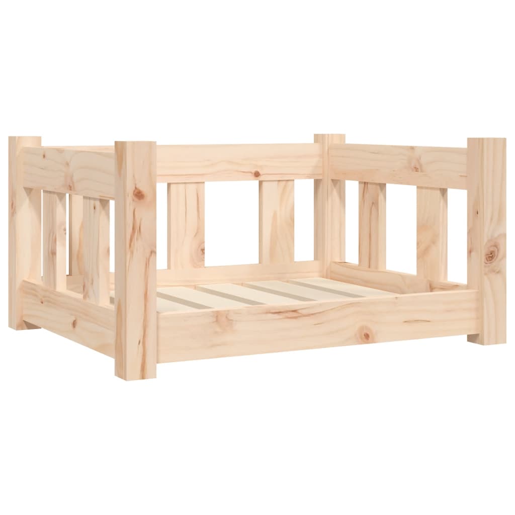 Image of vidaXL Dog Bed 55.5x45.5x28 cm Solid Wood Pine