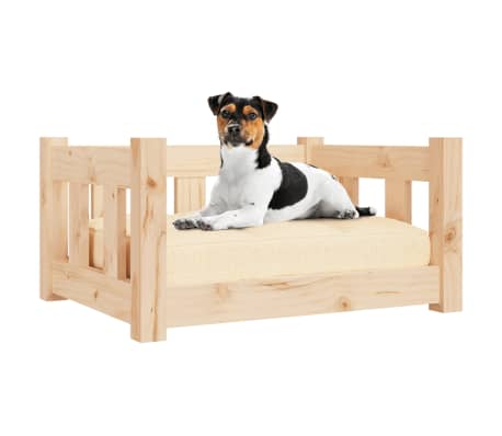 vidaXL Lit pour chien 55,5x45,5x28 cm bois de pin solide