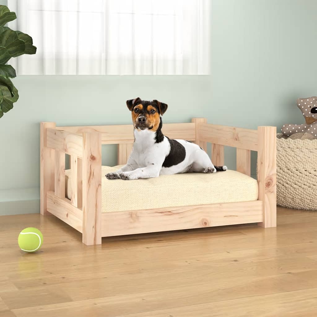 Krevet za pse 55,5 x 45,5 x 28 cm od masivne borovine