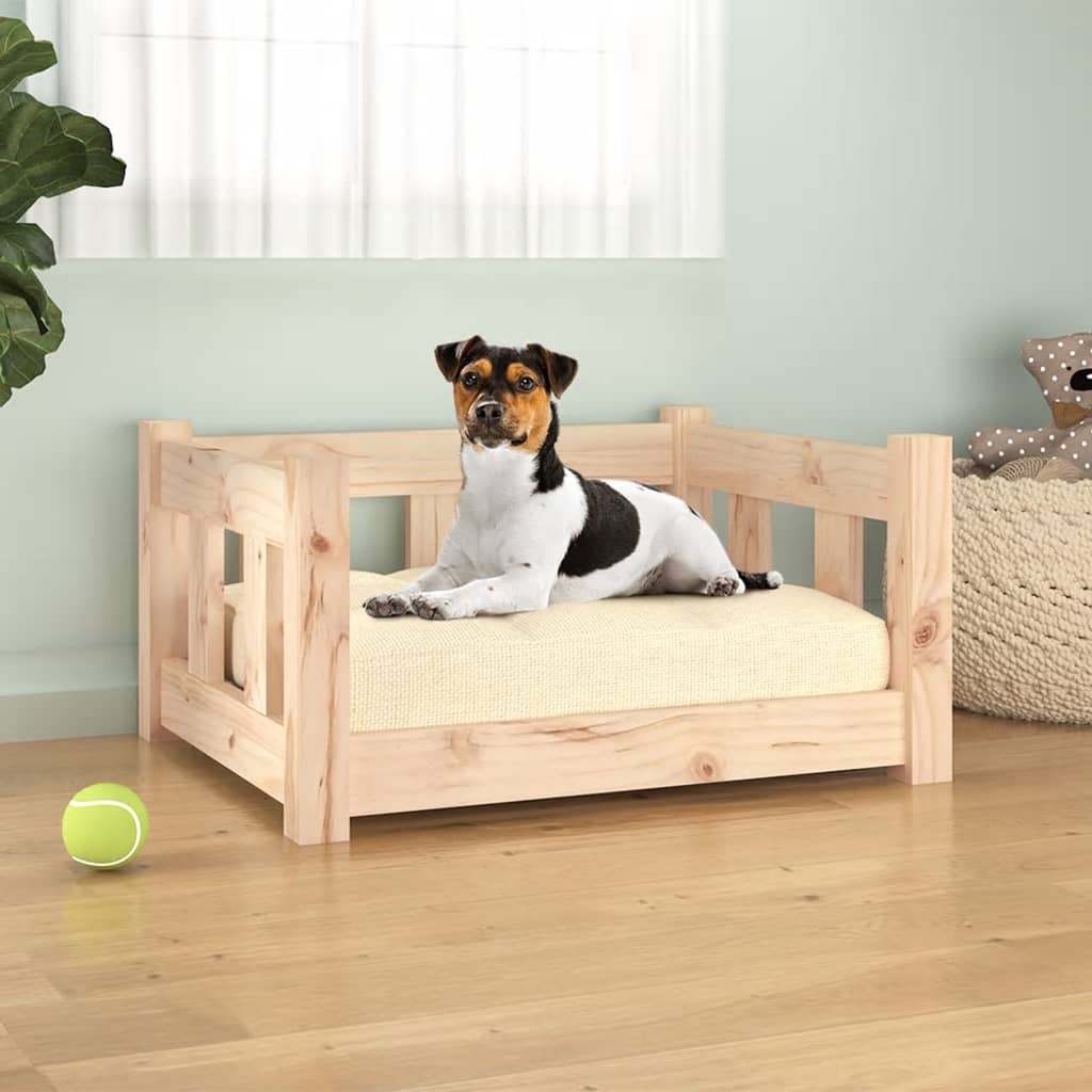vida XL Hundebett 55,5x 45,5x 28 cm Massivholz Kiefer