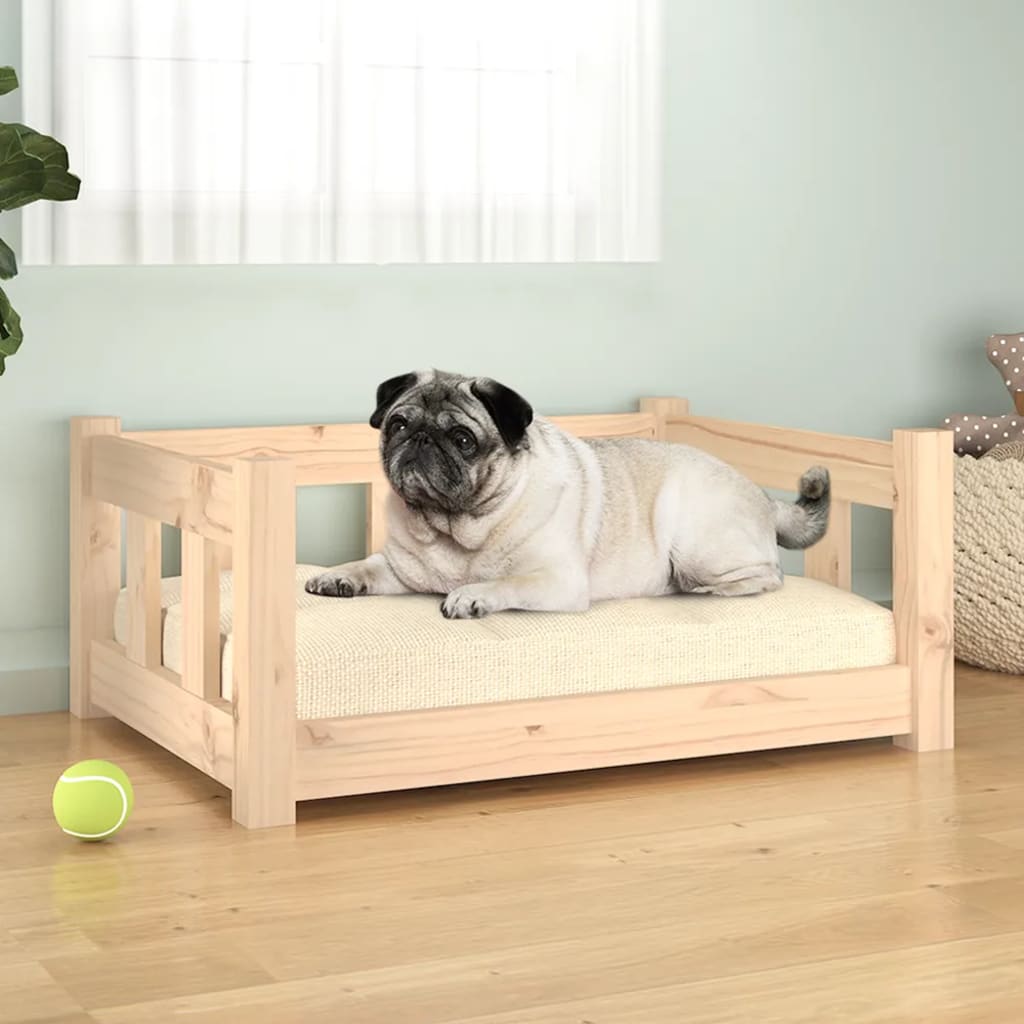 Krevet za pse 65,5 x 50,5 x 28 cm od masivne borovine