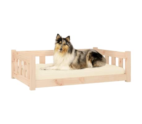 vidaXL Psia posteľ 95,5x65,5x28 cm mas&iacute;vna borovica