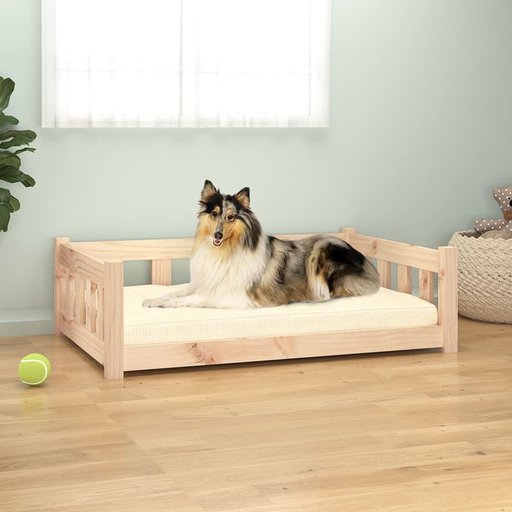 Krevet za pse 95,5 x 65,5 x 28 cm od masivne borovine