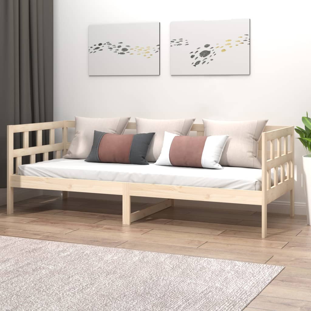 vidaXL ko dzienne, lite drewno sosnowe, 90x200 cm