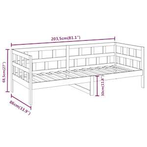 Válenda masivní borové dřevo 80 x 200 cm - obrázek 11
