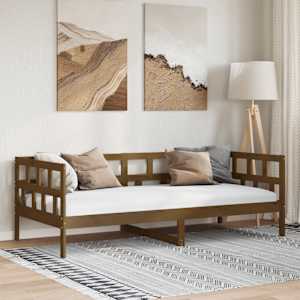 Válenda medově hnědá masivní borové dřevo 80 x 200 cm - obrázek 1