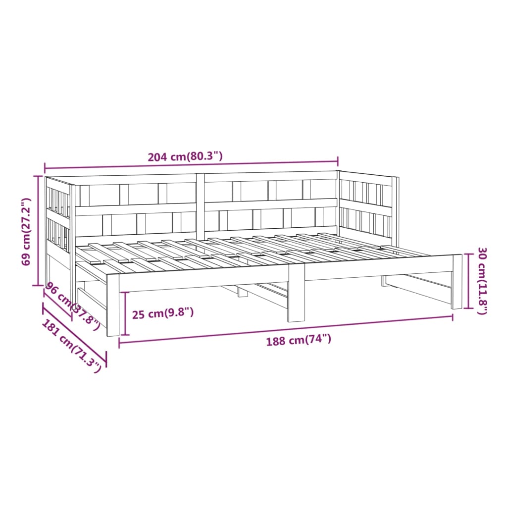 Naturfarvet / 90 x 200 cm - Billede 13