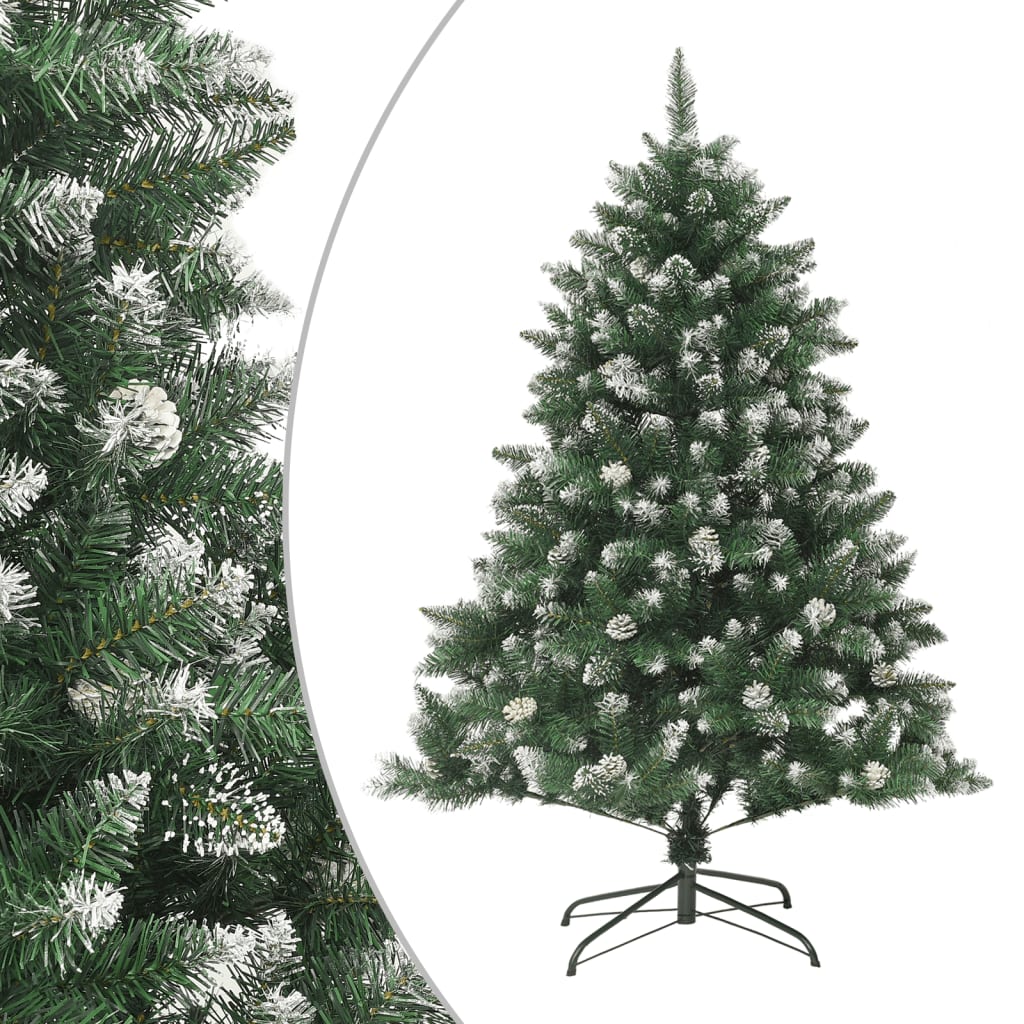 vidaXL kunstigt juletræ med juletræsfod 150 cm PVC