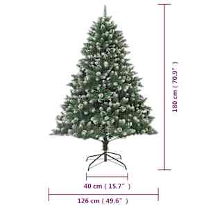 Umělý vánoční stromek se stojanem 180 cm PVC - obrázek 9