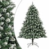 vidaXL kunstkuusk alusega, 210 cm, PVC