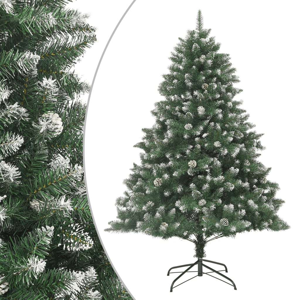 Image of vidaXL Artificial Christmas Tree with Stand 210 cm PVC