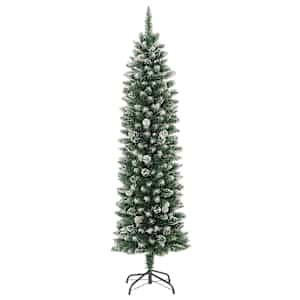 Umělý úzký vánoční stromek se stojanem 210 cm PVC - obrázek 2