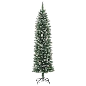 Umělý úzký vánoční stromek se stojanem 240 cm PVC - obrázek 2