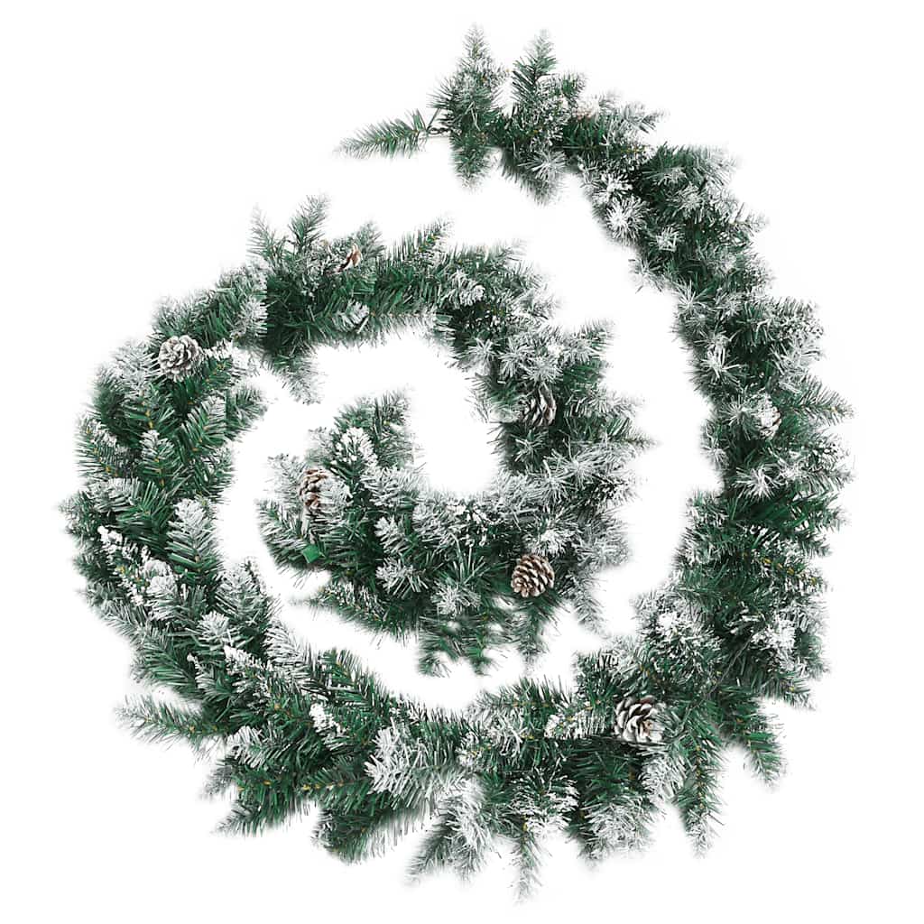 vidaXL Kerstslinger met LED-lampjes 2,7 m PVC groen afbeelding