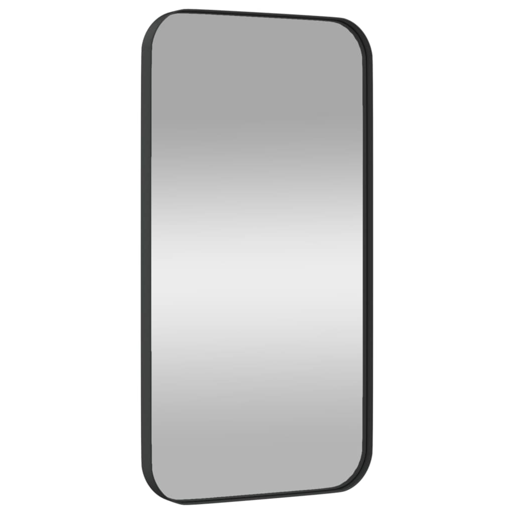 vidaXL Miroir mural Noir 30x60 cm Rectangulaire