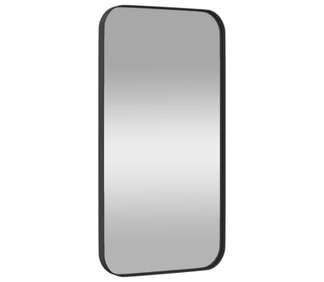 vidaXL Miroir mural Noir 30x60 cm Rectangulaire