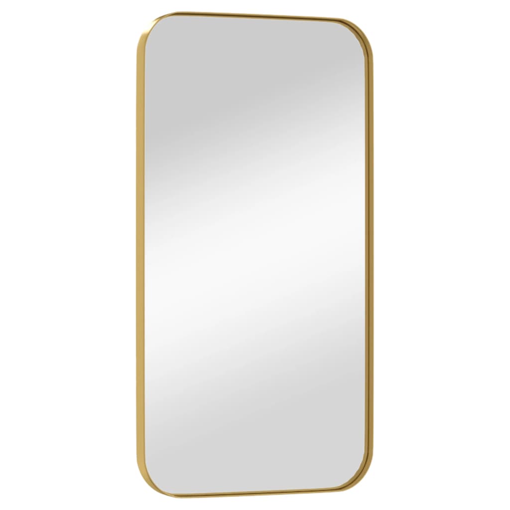 vidaXL Wall-mounted Mirror Gold 30x60 cm Rectangle