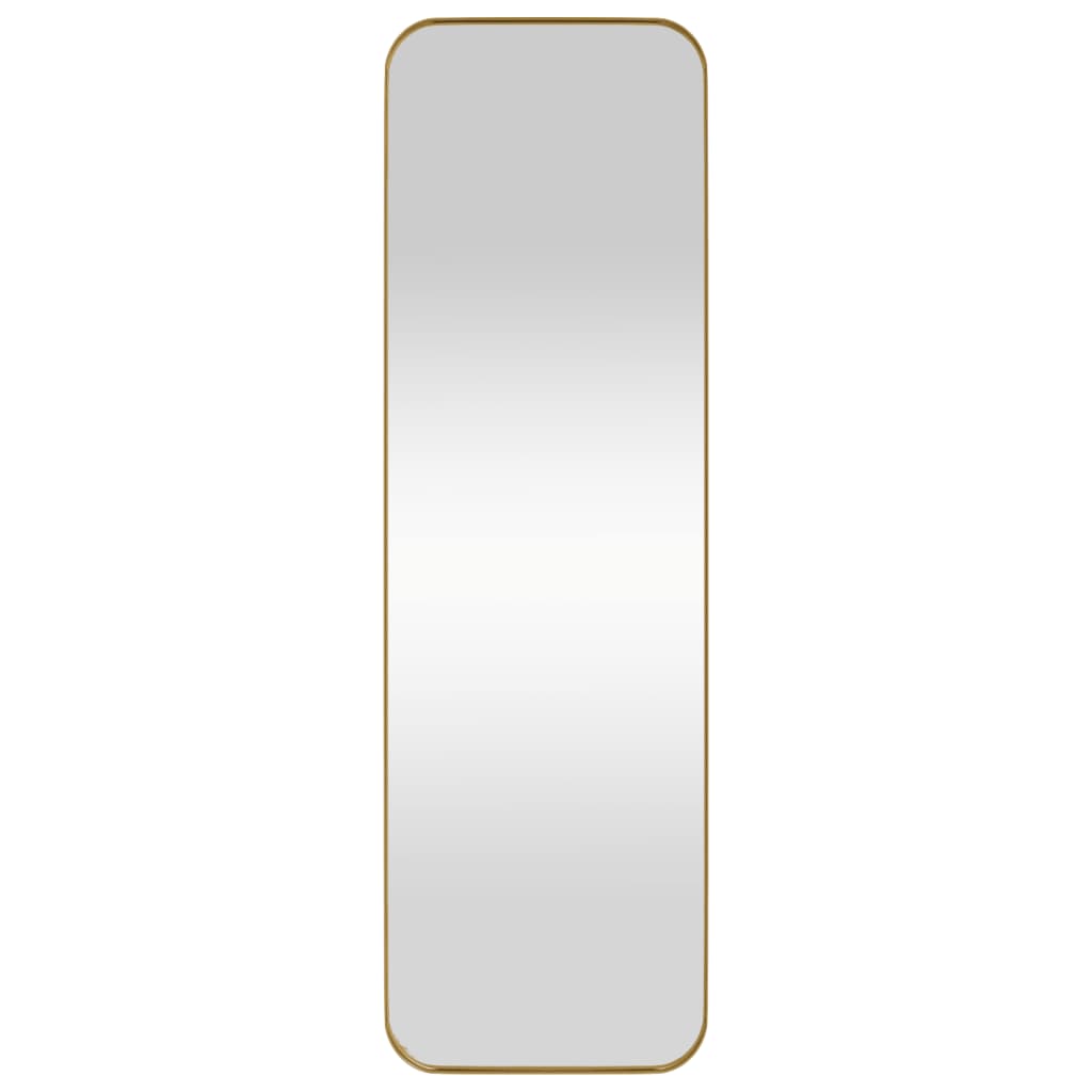  Nástenné zrkadlo zlaté 30x100 cm obdĺžnik
