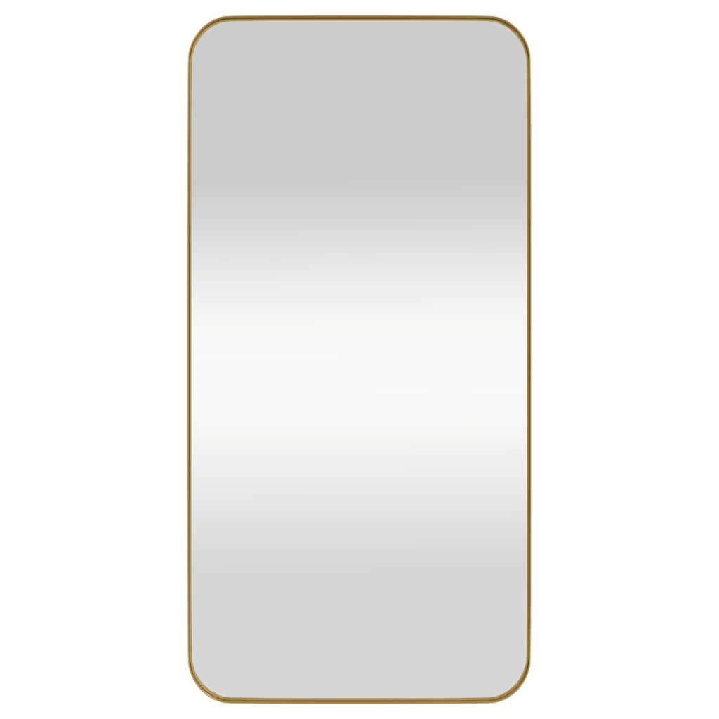 vidaXL Spiegel wandgemonteerd 40x80 cm rechthoek goudkleurig