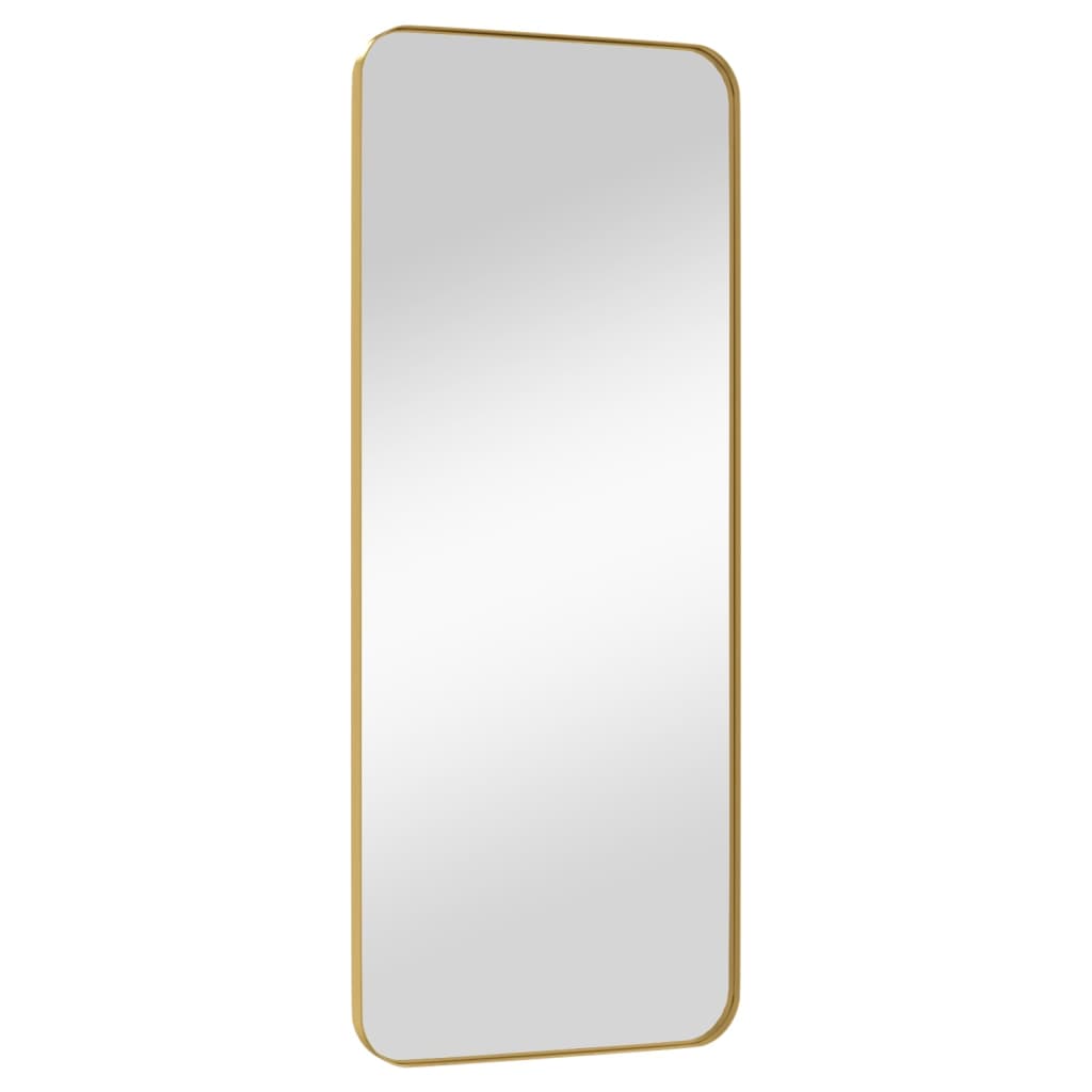  Nástenné zrkadlo zlaté 40x100 cm obdĺžnik