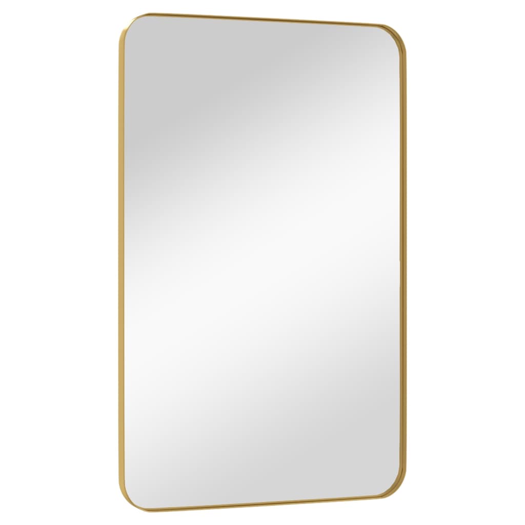  Nástenné zrkadlo zlaté 50x80 cm obdĺžnik