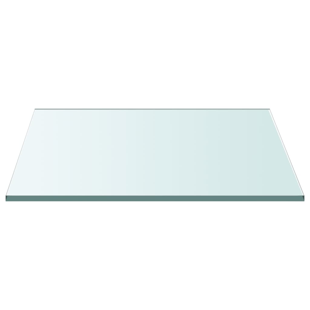 vidaXL Mizna plošča prozorno kaljeno steklo 60x60 cm