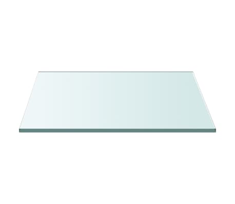 vidaXL Tischplatte Transparent 60x60 cm Hartglas