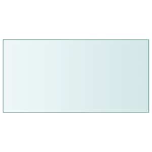 Stolní deska průhledná 50 x 100 cm tvrzené sklo - obrázek 1