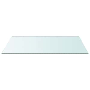 Stolní deska průhledná 50 x 100 cm tvrzené sklo - obrázek 2