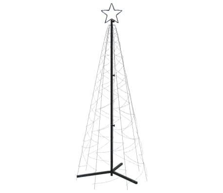 vidaXL Arbre de No&euml;l c&ocirc;ne 200 LED Bleues 70x180 cm